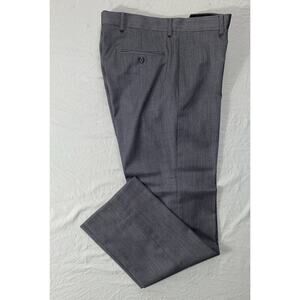 Egara Flat Front 100% Wool Dress Pants, Slacks. Medium Gray, Men's 32X31.5. EUC!